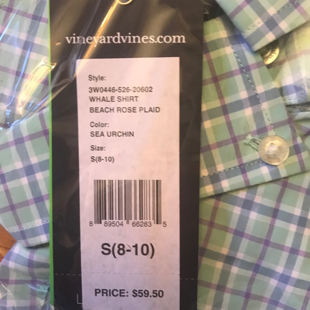 Vineyard Vines NWT boys size 8/10 Long Sleeve - Picture 6 of 7